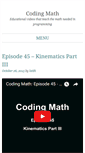 Mobile Screenshot of codingmath.com