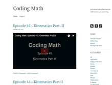 Tablet Screenshot of codingmath.com